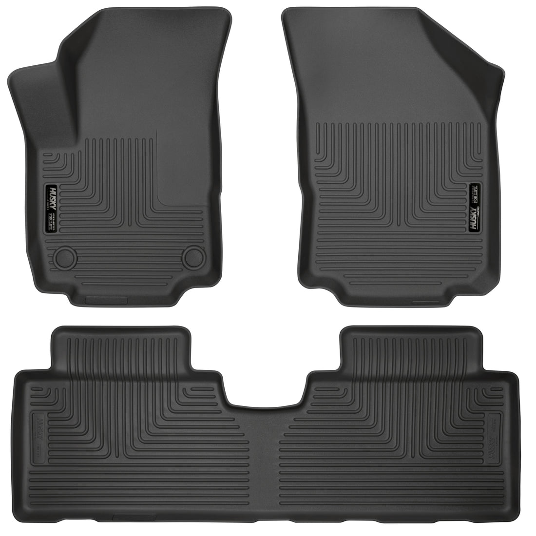 Husky Liners WeatherBeater Front & Second Seat Floor Liners - 3 Piece Fits 2018-2024 GMC Terrain