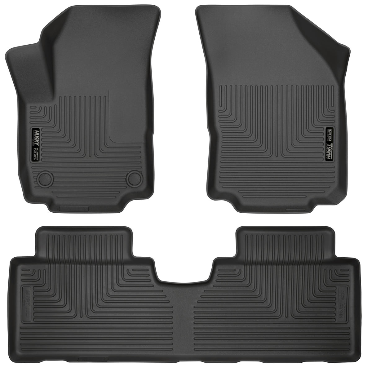 Husky Liners WeatherBeater Front & Second Seat Floor Liners - 3 Piece Fits 2018-2024 GMC Terrain
