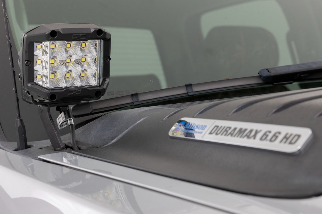 Rough Country LED Ditch Light Kit | Chevy 1500 & Chevy/GMC 2500HD/3500HD (07-14)