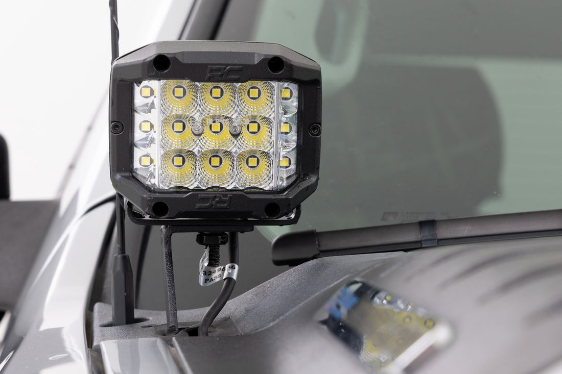 Rough Country LED Ditch Light Kit | Chevy 1500 & Chevy/GMC 2500HD/3500HD (07-14)