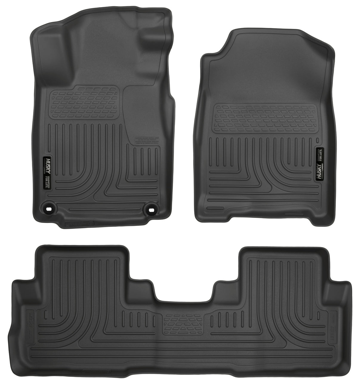 Husky Liners WeatherBeater Front & Second Seat Floor Liners - 3 Piece 98471