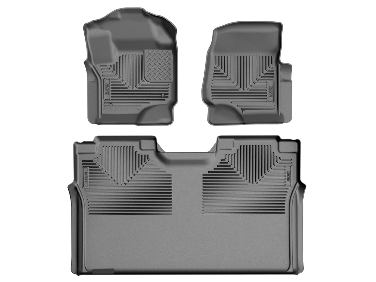Husky Liners WeatherBeater Front & Second Seat Floor Liners - 3 Piece 93641