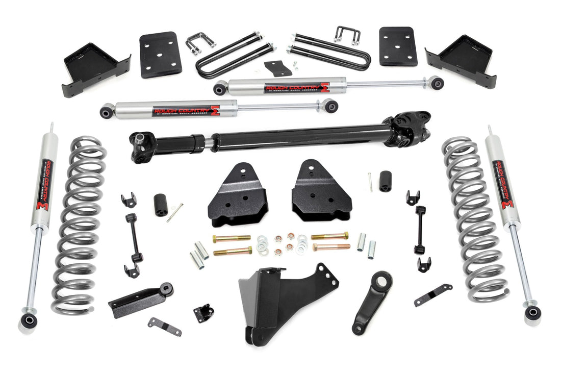 Rough Country 4.5 Inch Lift Kit | Ford F-250/F-350 Super Duty 4WD (2017-2022) - 4in Diameter / M1 Monotube Shocks / Yes