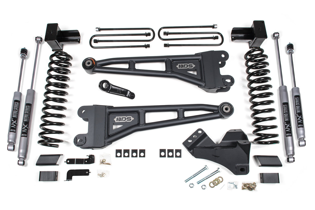 BDS Suspension 4 Inch Lift Kit w/ Radius Arms | Ford F450 Super Duty (20-22) 4WD