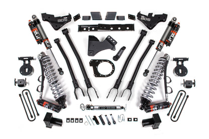BDS Suspension 7 Inch Lift Kit w/ 4-Link | FOX 2.5 Performance Elite Coilover Conversion | Ford F350 Super Duty DRW (23-26) 4WD | Diesel