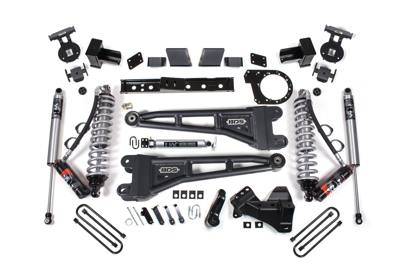 BDS Suspension 7 Inch Lift Kit w/ Radius Arm | FOX 2.5 Coilover Conversion - Performance Elite | Ford F350 Super Duty DRW (23-26) 4WD | Diesel
