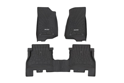 Rough Country Flex Fit Floor Mats | Jeep Wrangler Unlimited 4WD (2018-2026)