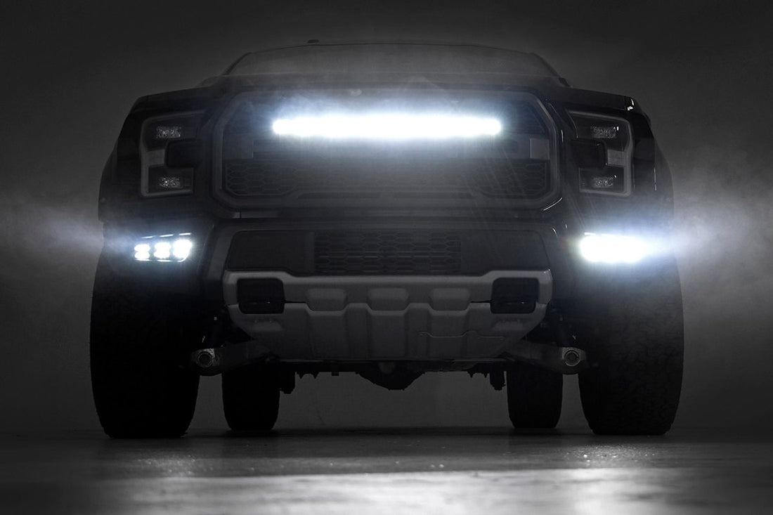 Rough Country Ford 30in LED Hidden Grille Kit (17-20 F-150 Raptor)