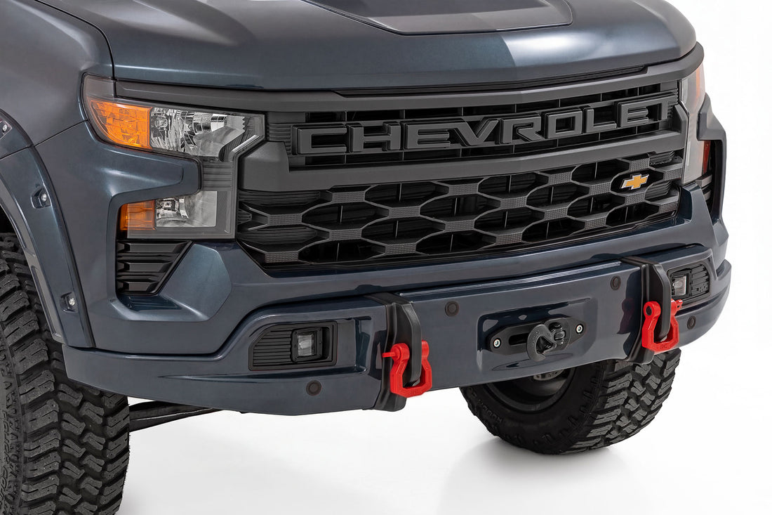 Rough Country FXS Front Bumper | Chevy Silverado 1500 2WD/4WD (2023-2026) - G6M | Dark Ash / Winch Mount Only