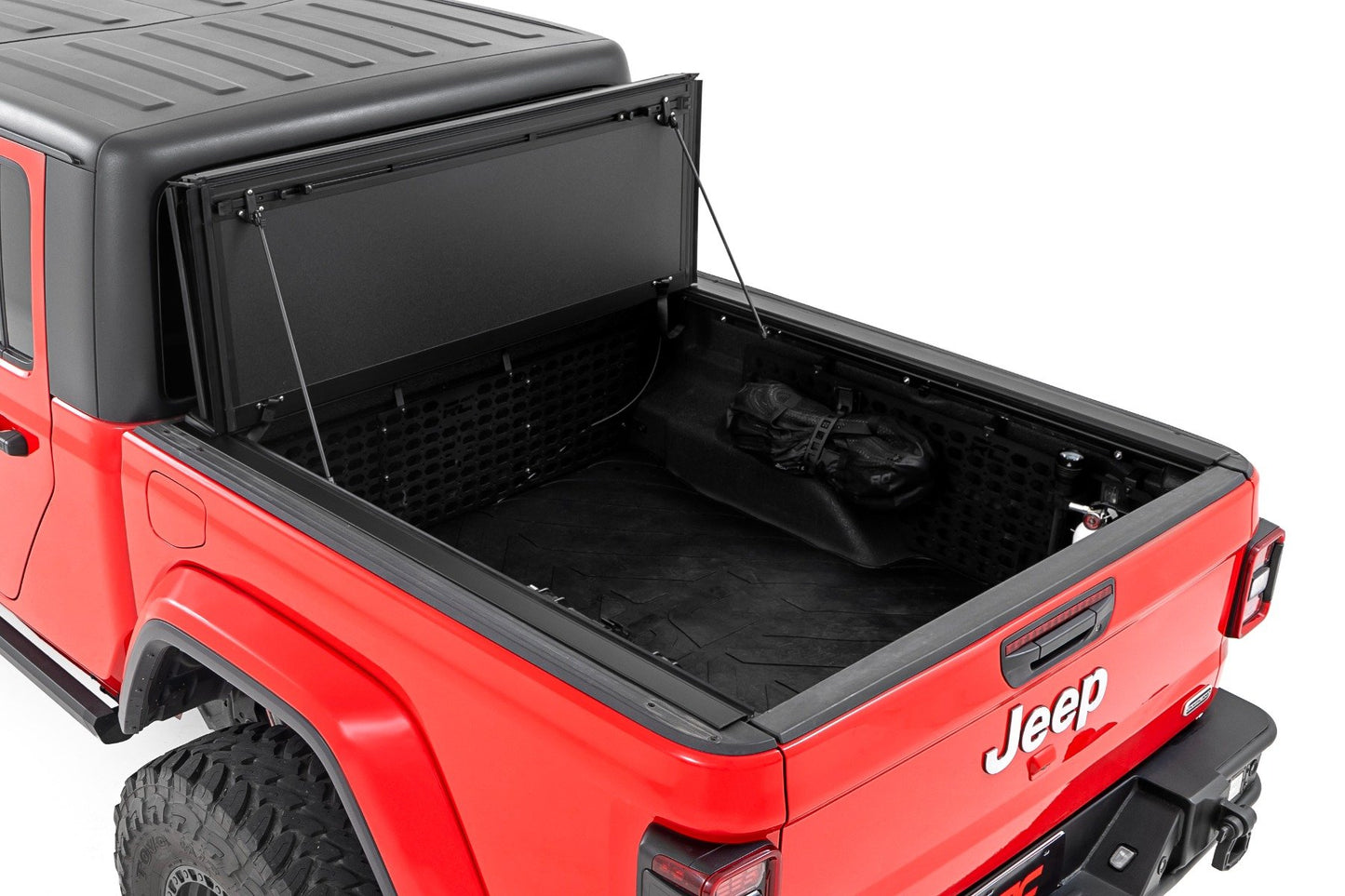 Rough Country (49620500) Hard Tri-Fold Flip Up Bed Cover | 5' Bed | Jeep Gladiator JT 4WD (2020-2024)