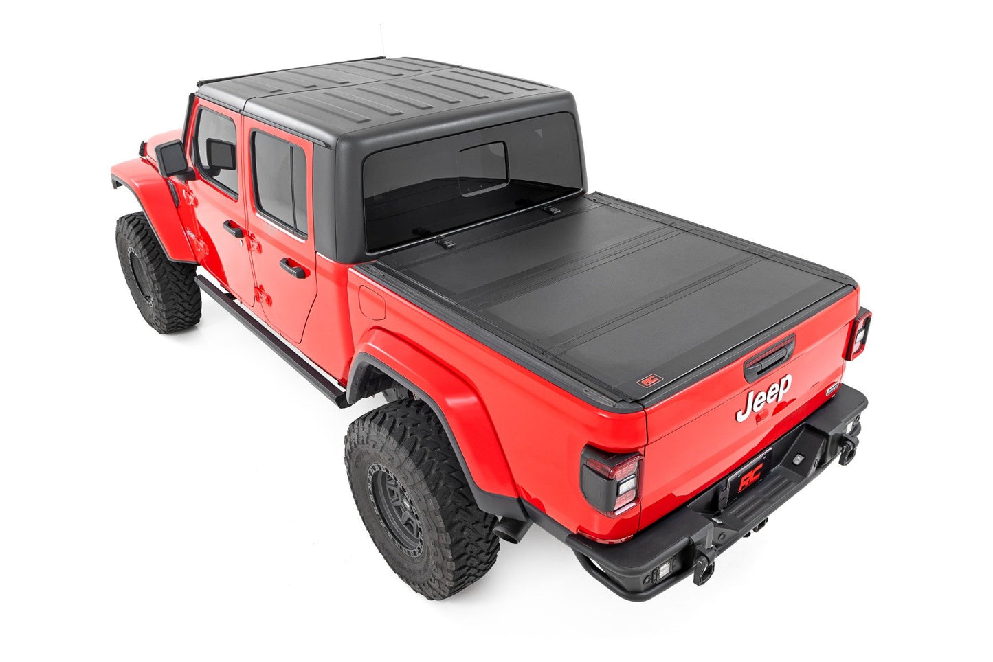 Rough Country (49620500) Hard Tri-Fold Flip Up Bed Cover | 5' Bed | Jeep Gladiator JT 4WD (2020-2024)