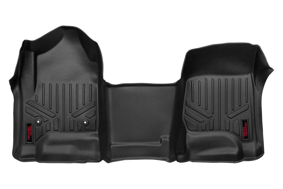 Rough Country Floor Mats | Chevy/GMC 1500/2500HD/3500HD (14-19 & Classic) - First Row / Bench Seat / All