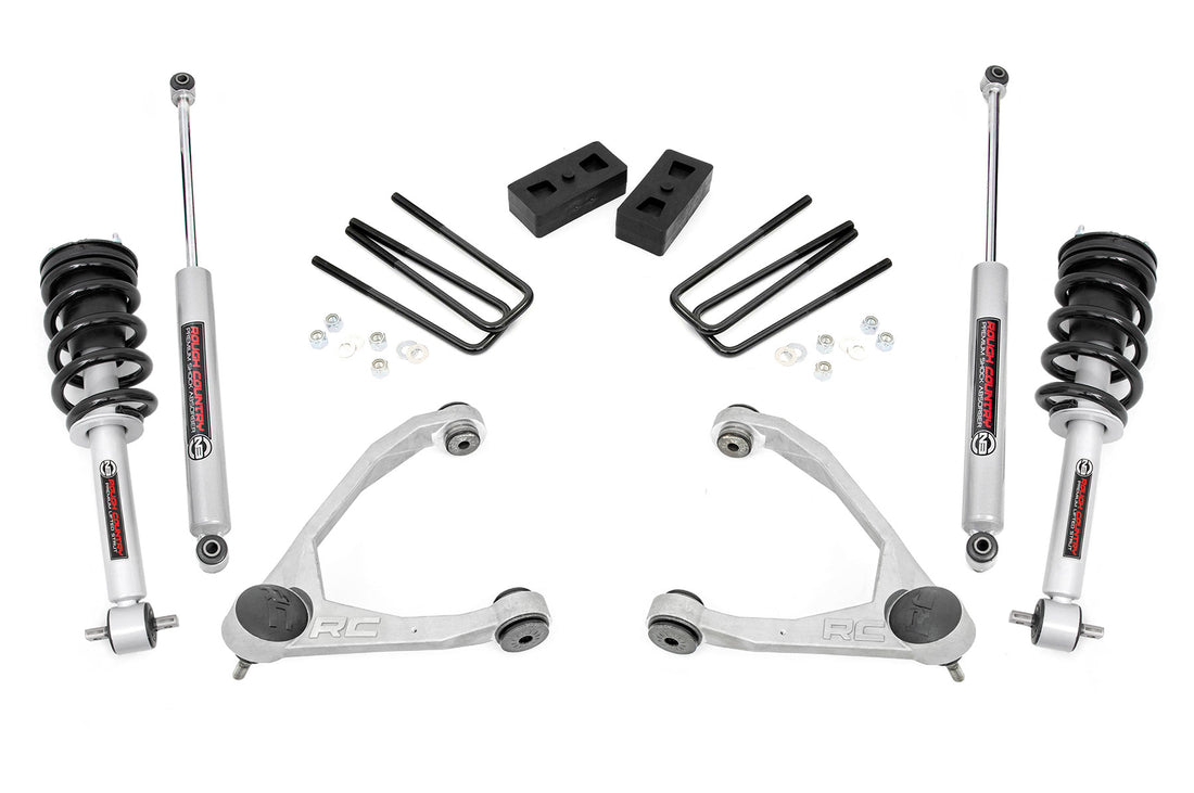 Rough Country 3.5 Inch Lift Kit | Chevy/GMC 1500 (07-16) - Aluminum / Lifted Struts (14-16 Models) / N3 Shocks
