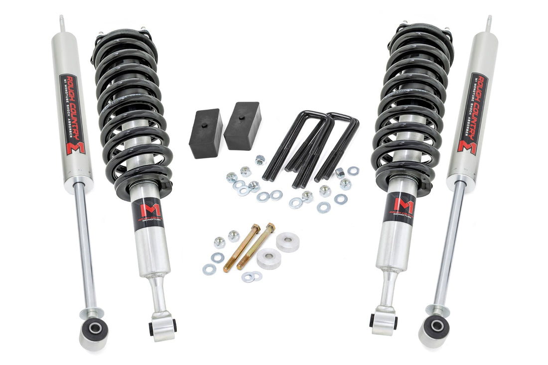 Rough Country 3 Inch Lift Kit | Toyota Tacoma 4WD (2005-2023) - M1 Struts w/M1 Rear Shocks