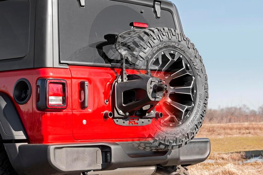 Rough Country Tire Carrier Relocation Plate | Jeep Wrangler JL (21-26)/Wrangler Unlimited (18-26)