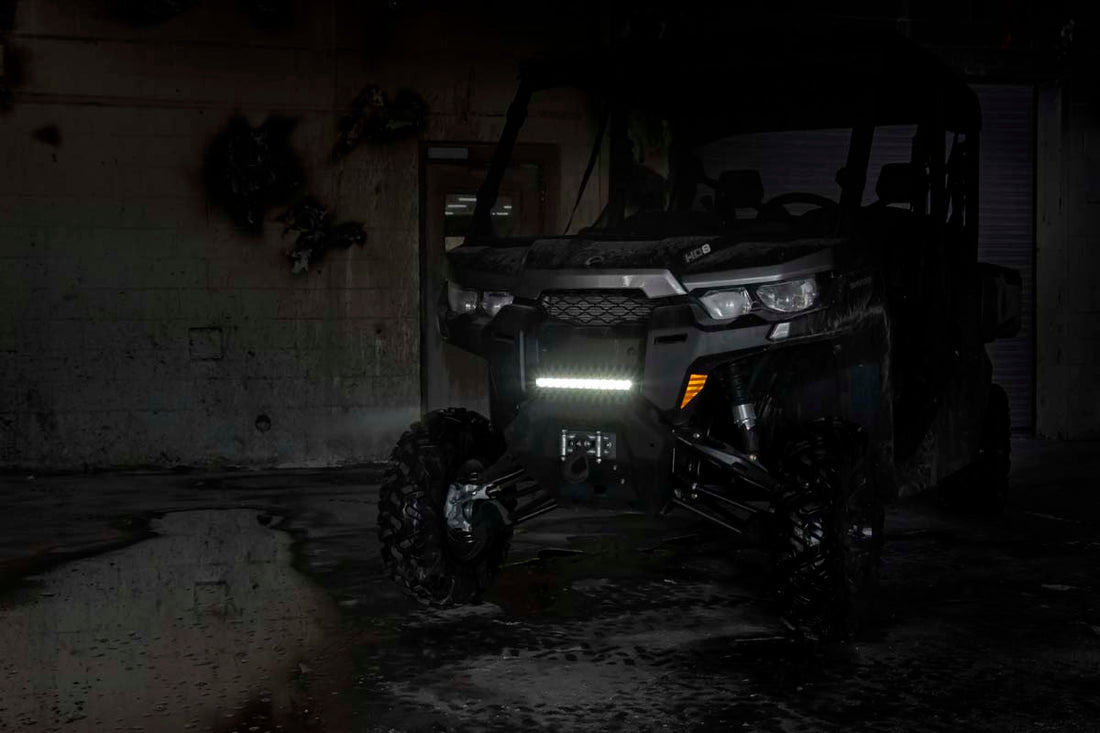 Rough Country 12" LED Light Kit | Bumper Mount | Can-Am Defender HD8/HD9/HD10