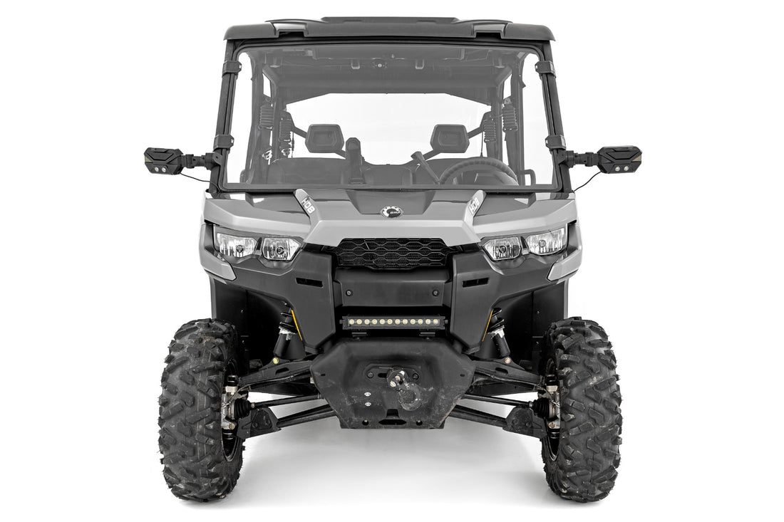 Rough Country Full Windshield | Scratch Resistant | Can-Am Defender HD 8/HD 9/HD 10
