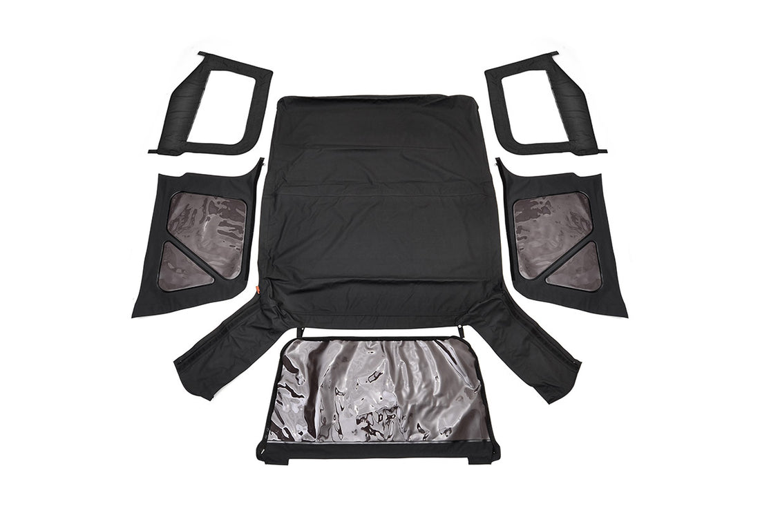 Rough Country Soft Top | 2- Door | Half Steel Doors | Jeep Wrangler TJ (97-06)