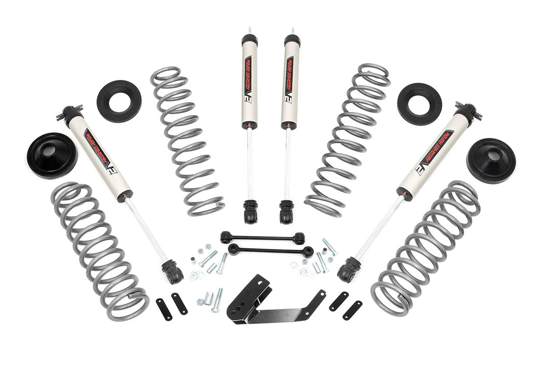 Rough Country 3.25 Inch Lift Kit | Jeep Wrangler Unlimited 2WD/4WD (2007-2018) - V2 Monotube
