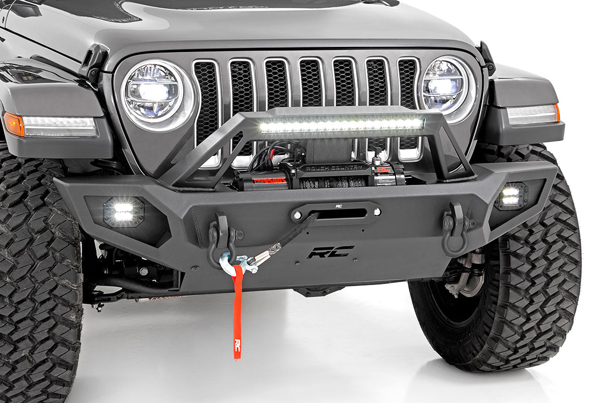 Rough Country Front Winch Bumper | Jeep Gladiator JT/Wrangler JK & JL/Wrangler Unlimited