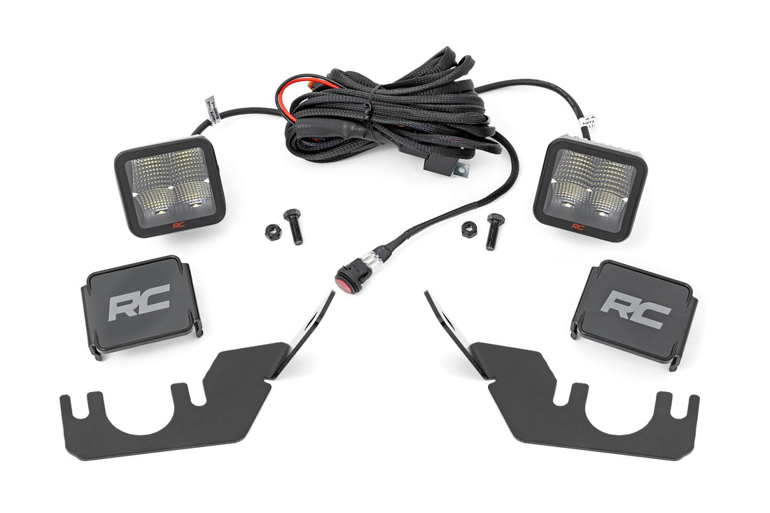 Rough Country LED Cube Light Kit | Rear Facing | Kawasaki Teryx - Spectrum Series