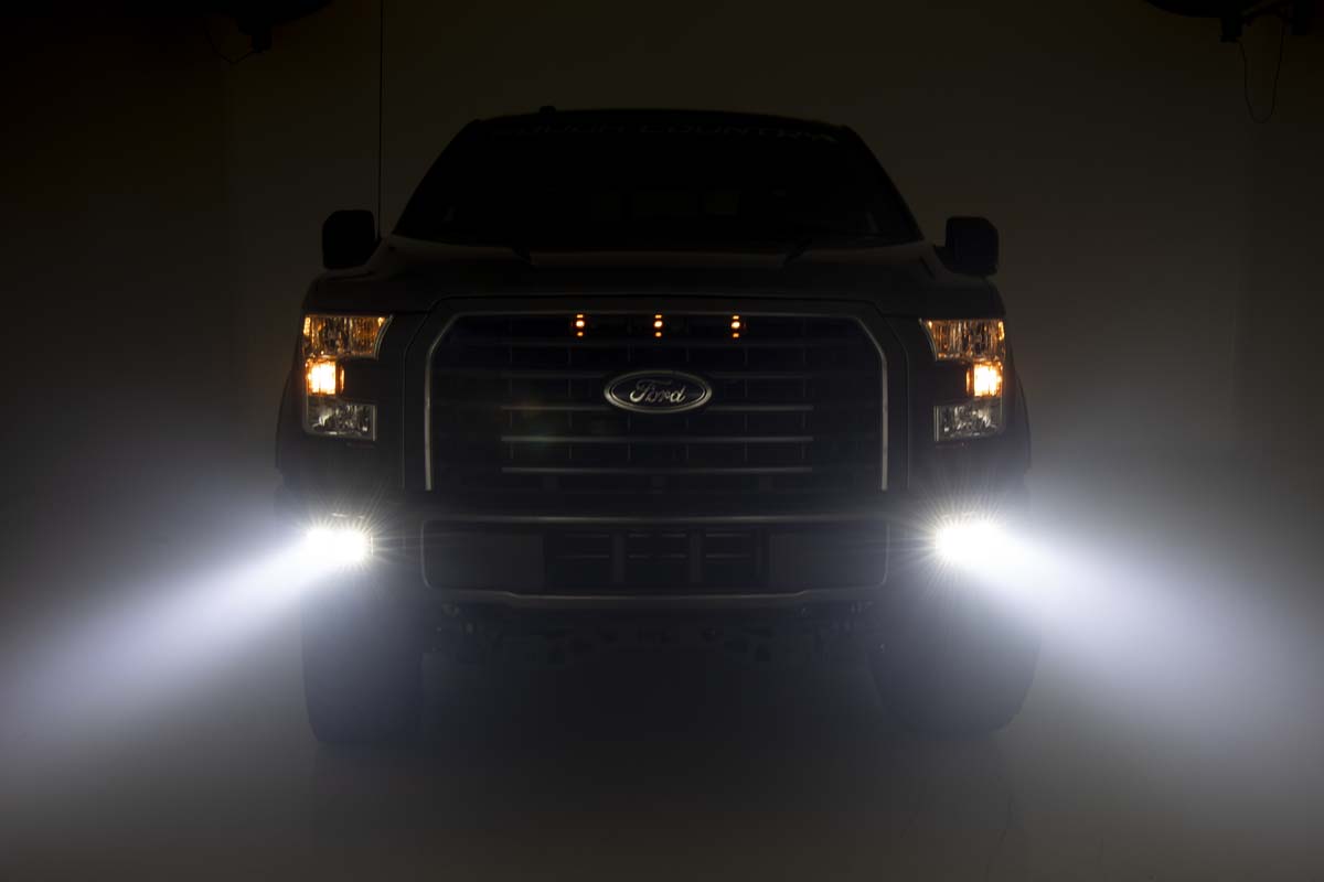 Rough Country Ford LED Fog Light Kit (15-17 F-150)
