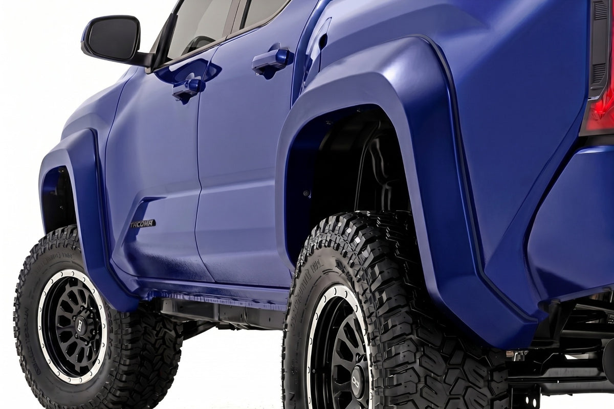 Rough Country Sport Fender Flares | Toyota Tacoma 2WD/4WD (2024-2026) - 8W7 | Blue Crush