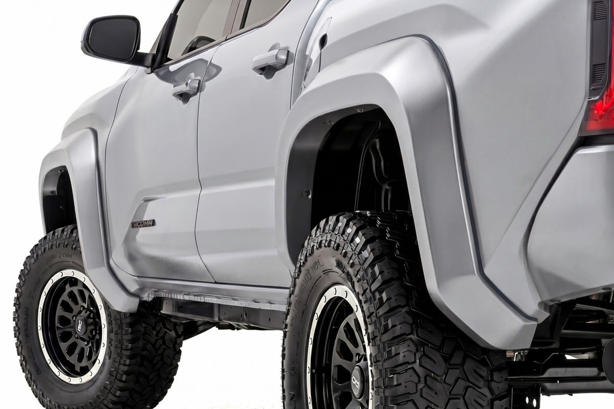 Rough Country Sport Fender Flares | Toyota Tacoma 2WD/4WD (2024-2026) - 1J9 | Celestial Silver Metallic