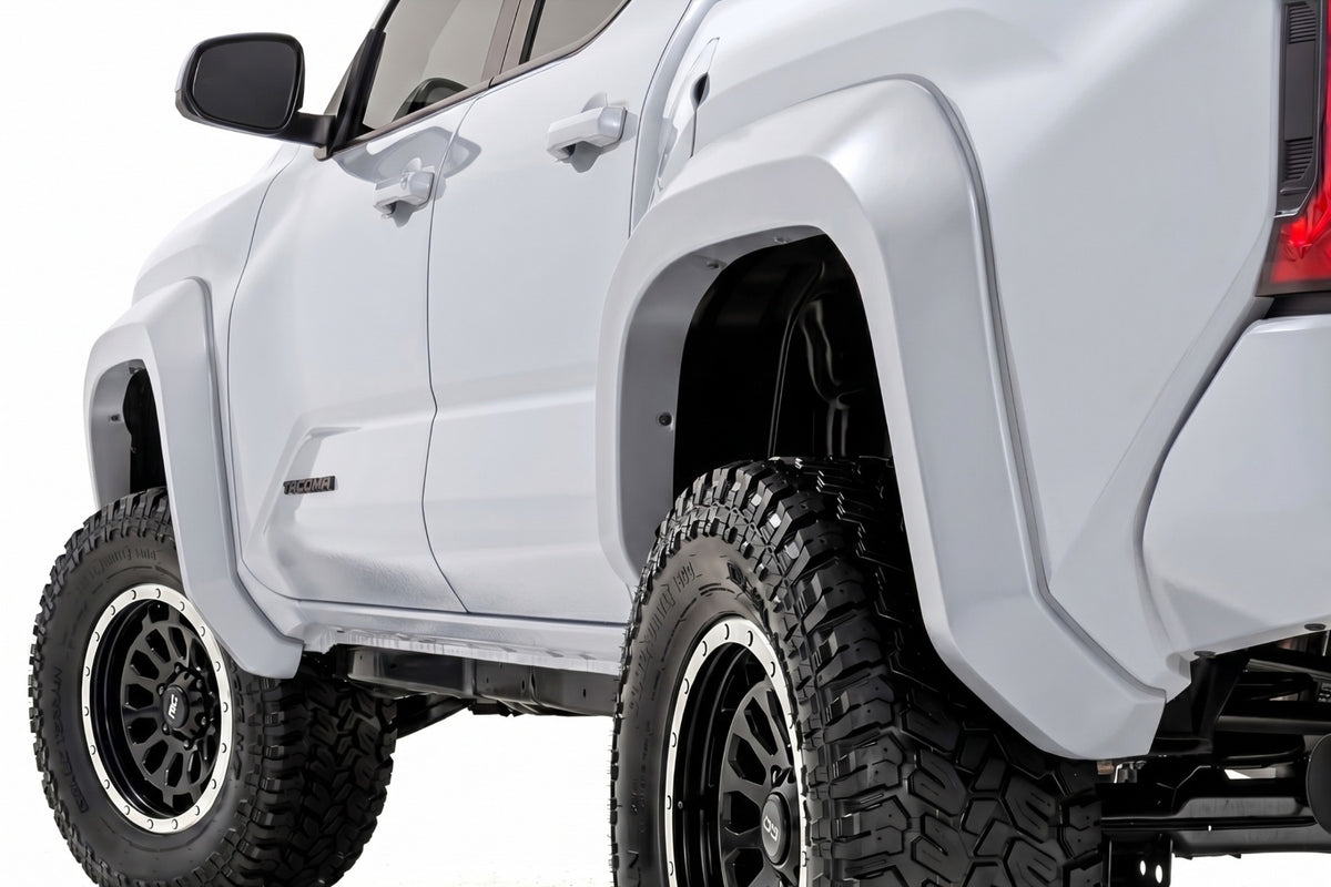 Rough Country Sport Fender Flares | Toyota Tacoma 2WD/4WD (2024-2026) - 040 | Ice Cap