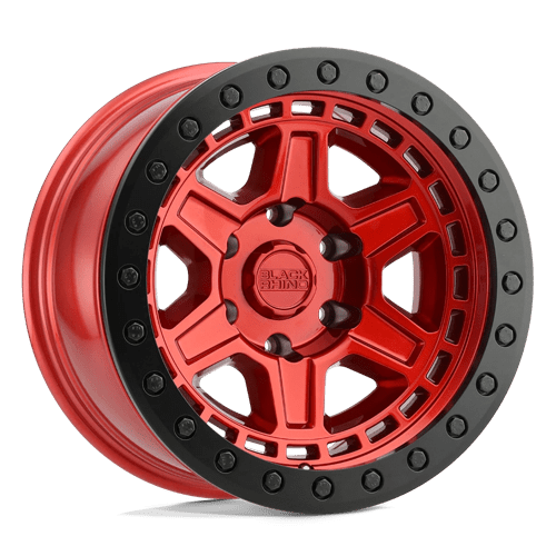 BR RENO 17X9 5X114 -18 71 CNDY RED BLK