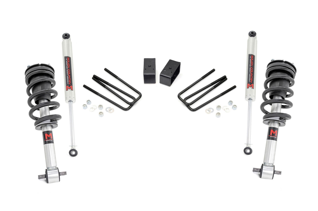 Rough Country 3.5 Inch Lift Kit | Chevy/GMC 1500 2WD (07-13) - M1 Struts w/M1 Rear Shocks