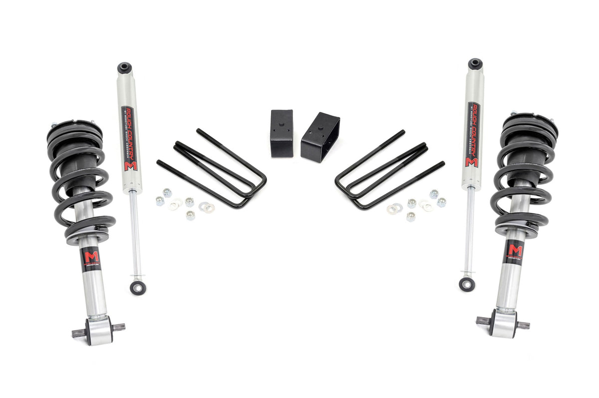 Rough Country 3.5 Inch Lift Kit | Chevy/GMC 1500 2WD (07-13) - M1 Struts w/M1 Rear Shocks