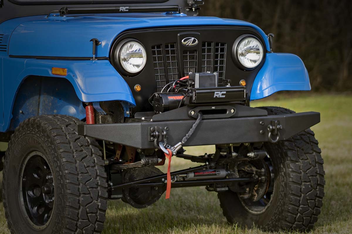 Rough Country Winch Plate | Mahindra Roxor 4WD (2018-2022) - with PRO9500 Winch