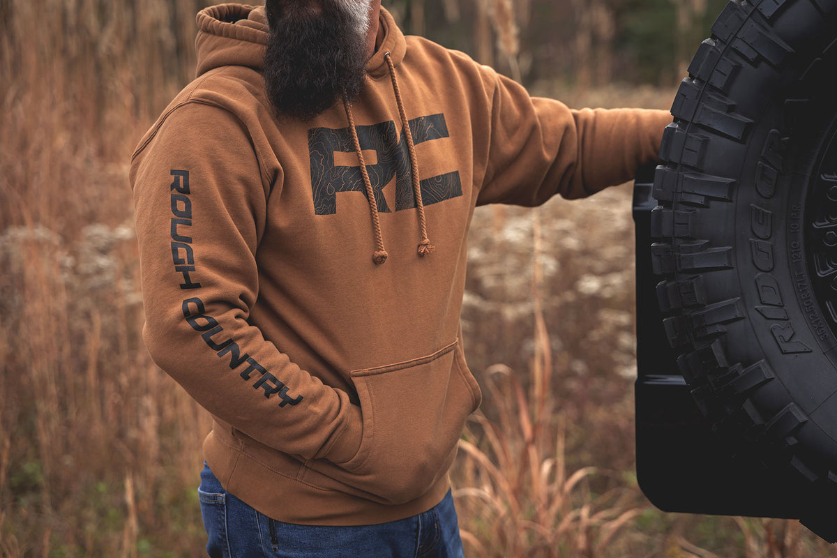 Rough Country Heavyweight Hoodie | RC Topographical | Saddle