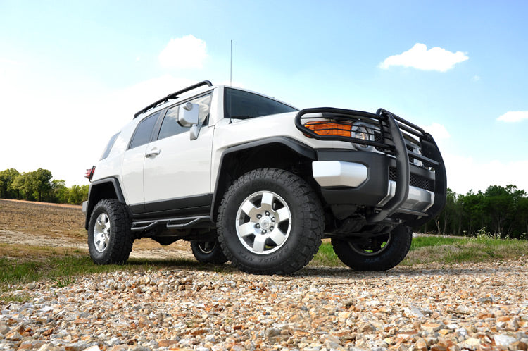 Rough Country (76530RED) 3 Inch Lift Kit | Red Spacers | Toyota 4Runner (03-09)/FJ Cruiser (07-14)