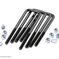 Rough Country Universal Square U-Bolt Kit (Multiple Sizes) - 9/16 in. / 8.5 in. / 2.5 in.