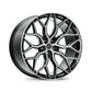 Vossen HF2 Brushed Gloss Black Wheel (24X10 5X120 ET +32 DEEP) - Trucks R Us