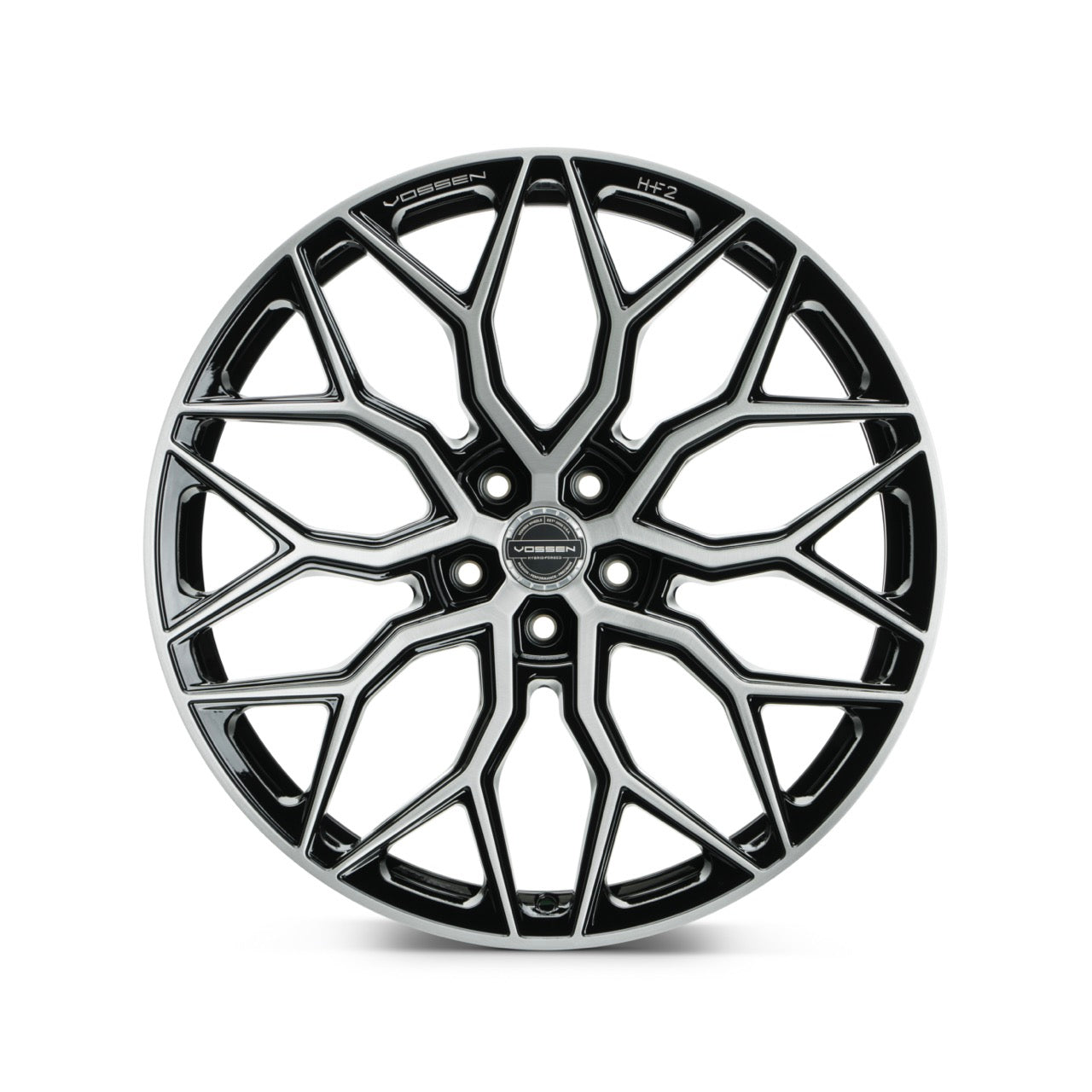 Vossen HF2 Brushed Gloss Black Wheel (24X10 5X120 ET +32 DEEP) - Trucks R Us