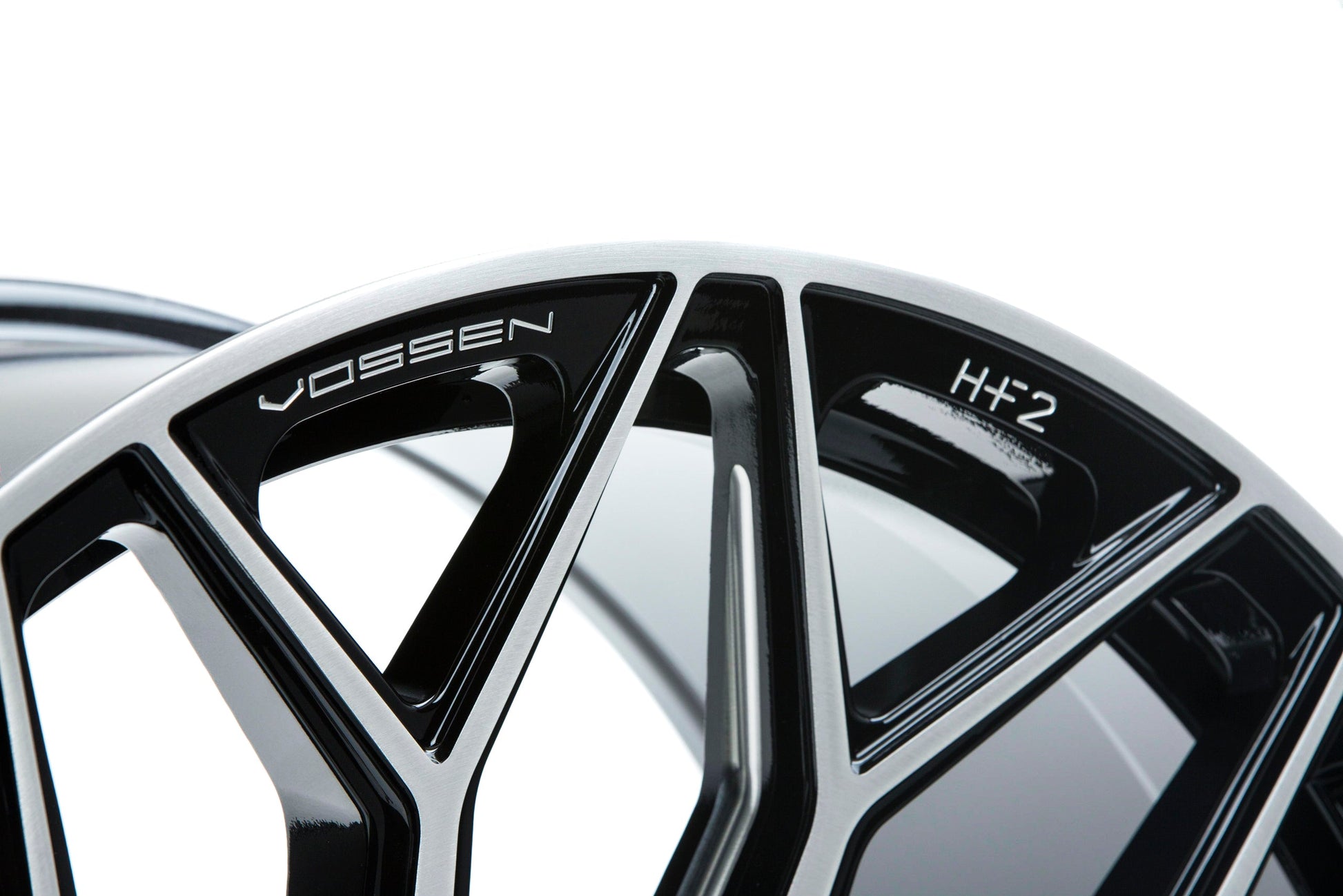 Vossen HF2 Brushed Gloss Black Wheel (24X10 5X120 ET +32 DEEP) - Trucks R Us