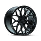 Vossen HF2 Brushed Gloss Black Wheel (24X10 5X120 ET +32 DEEP) - Trucks R Us