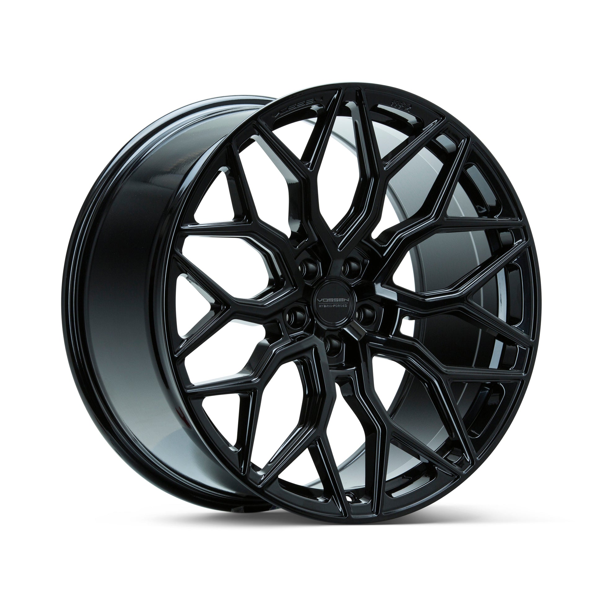 Vossen HF2 Brushed Gloss Black Wheel (24X10 5X120 ET +32 DEEP) - Trucks R Us