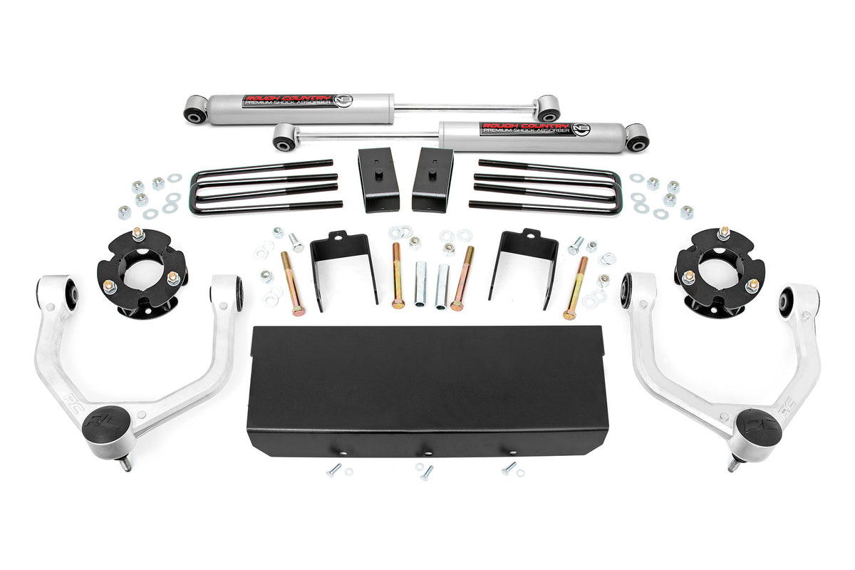 Rough Country 3 Inch Lift Kit | Nissan Titan XD 2WD/4WD (2016-2024) - Premium N3
