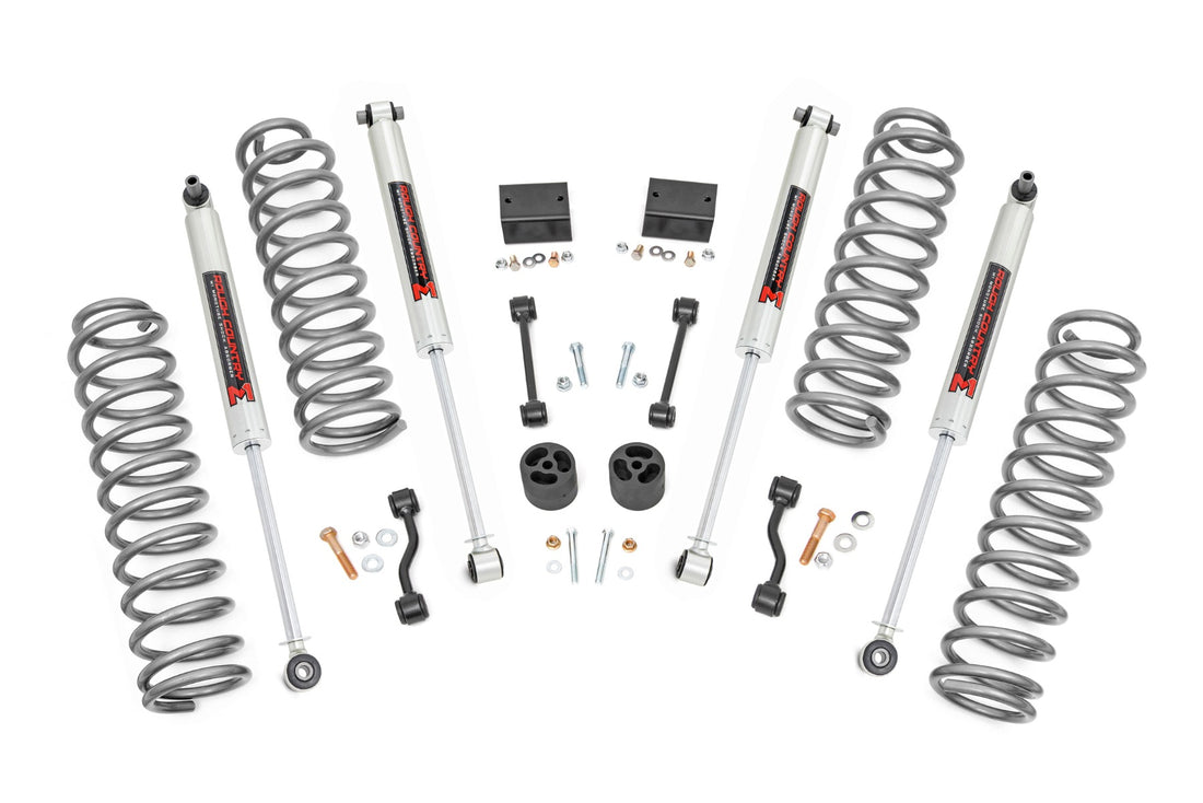 Rough Country 2.5 Inch Lift Kit | 4-Door | Jeep Wrangler Unlimited JL 4WD (18-23) - Rubicon / M1 Monotube