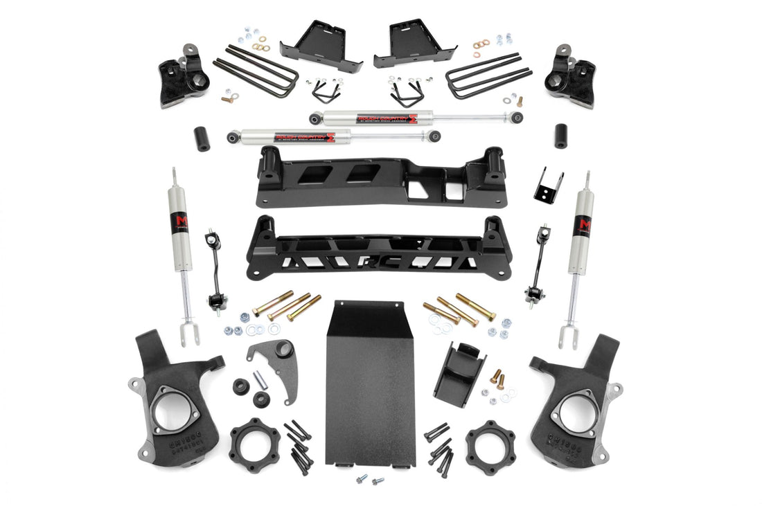 Rough Country 4 Inch Lift Kit | Chevy Silverado & GMC Sierra 1500 4WD (1999-2006 & Classic) - M1 Monotube