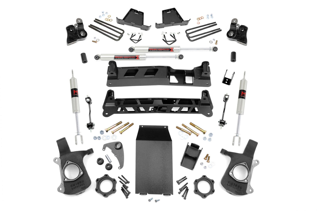 Rough Country 4 Inch Lift Kit | Chevy Silverado & GMC Sierra 1500 4WD (1999-2006 & Classic) - M1 Monotube