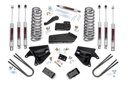 Rough Country 4 Inch Lift Kit | Quad Front Shocks | Ford Bronco 4WD (1980-1996)