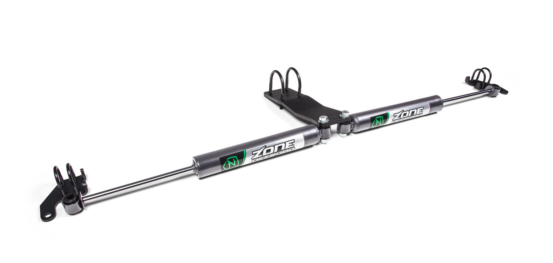 Zone Offroad Dual Steering Stabilizer Kit w/ Shocks | Jeep Wrangler JL (18-27) and Gladiator JT (20-26)