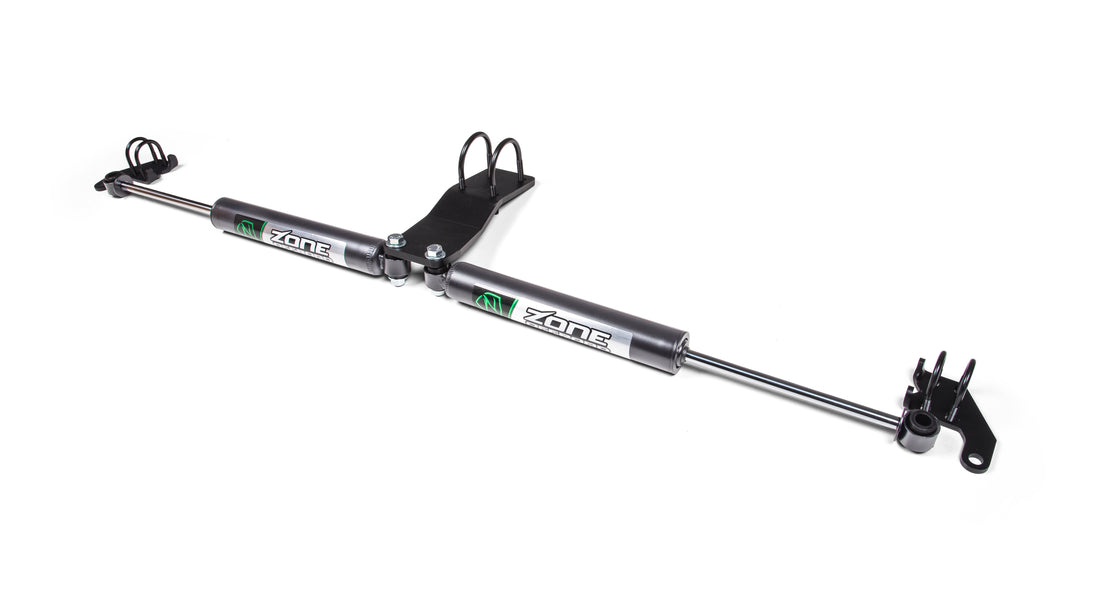 Zone Offroad Dual Steering Stabilizer Kit w/ Shocks | Jeep Wrangler JL (18-27) and Gladiator JT (20-26)