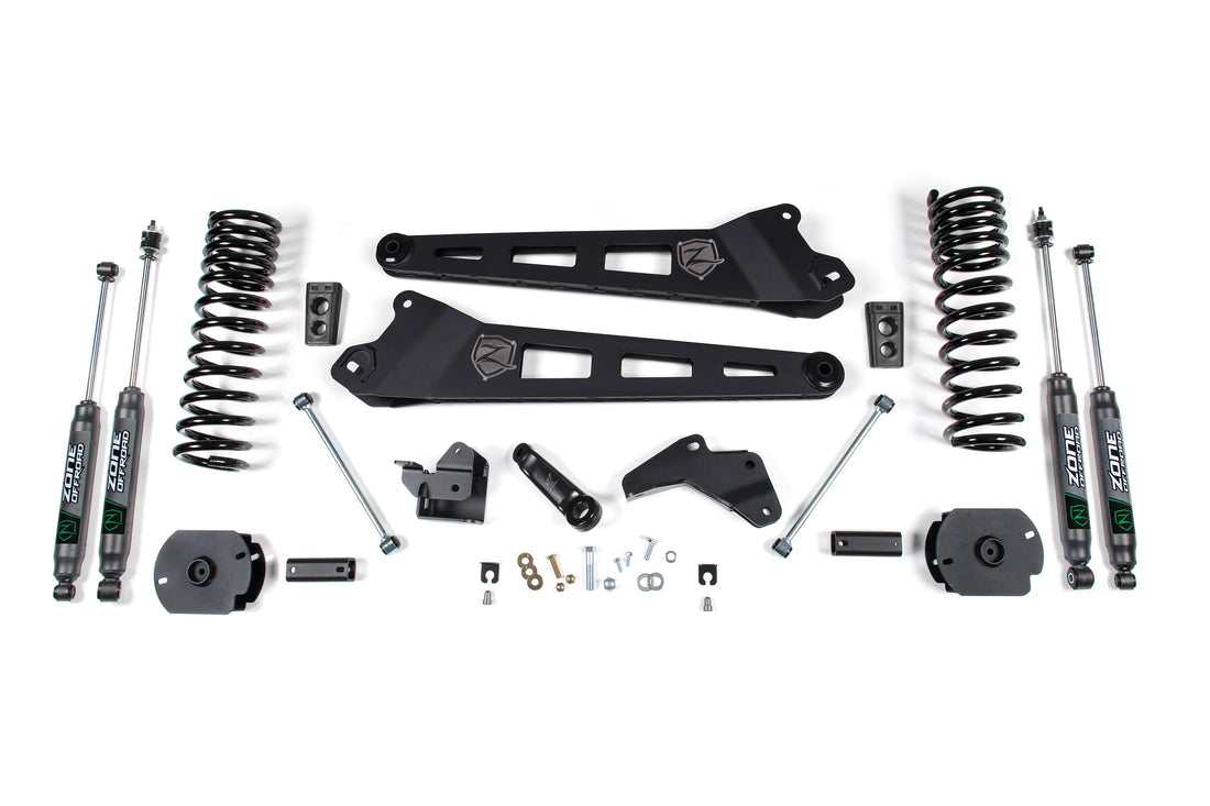 Zone Offroad 4 Inch Lift Kit W/ Radius Arm | Ram 2500 (14-18) 4WD | Gas