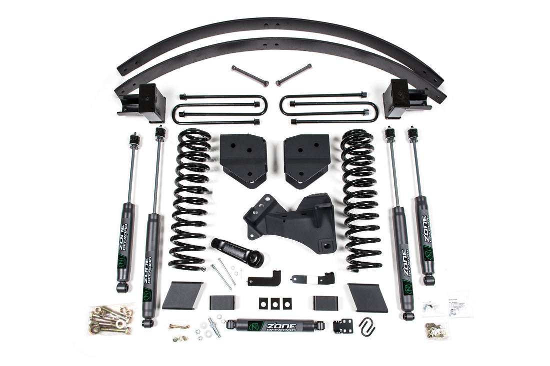 Zone Offroad 6" Lift Kit w/ Block Kit| Ford F250/F350 Super Duty (17-19) 4WD | Diesel